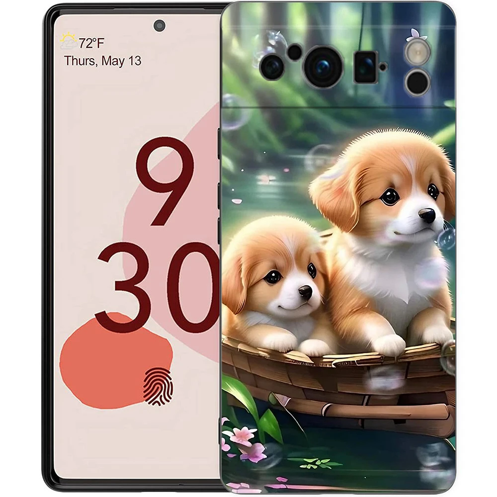 Cartoon Dogs Shockproof Silicone Phone Case Cover