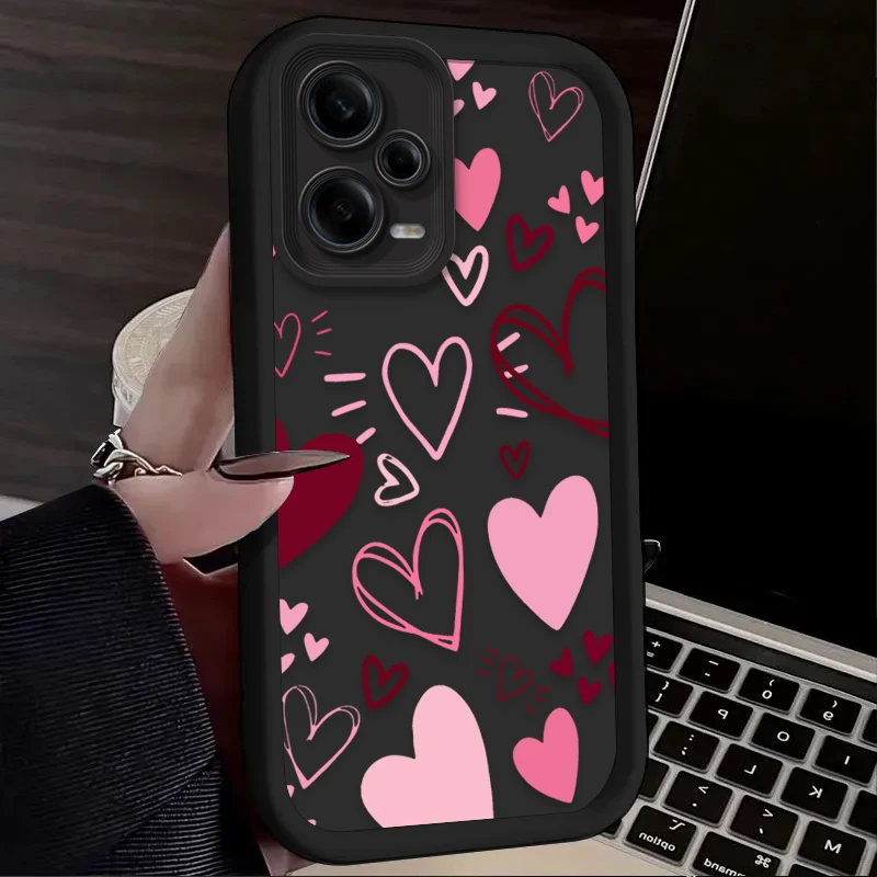 Chic Pink Heart-Shaped Phone Case - Stylish Protective Cover