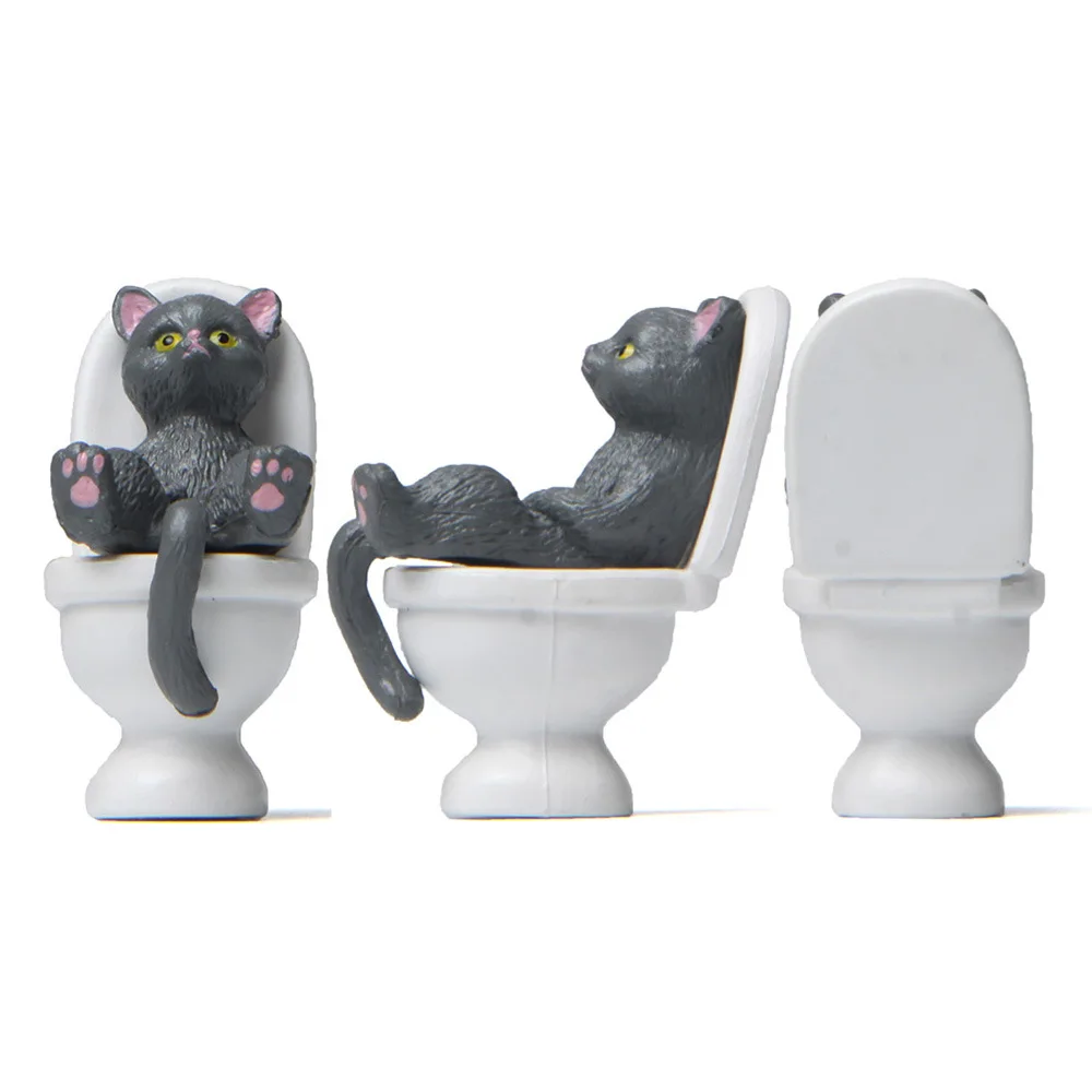 Cat Resin Figure Dollhouse Landscape Accessories Fairy Garden Miniatures Desktop Ornament ornament crafts,miniature ornament,cat figurine decoration,resin ornaments,cat figurines,resin crafts accessories,miniature figurines,resin crafts