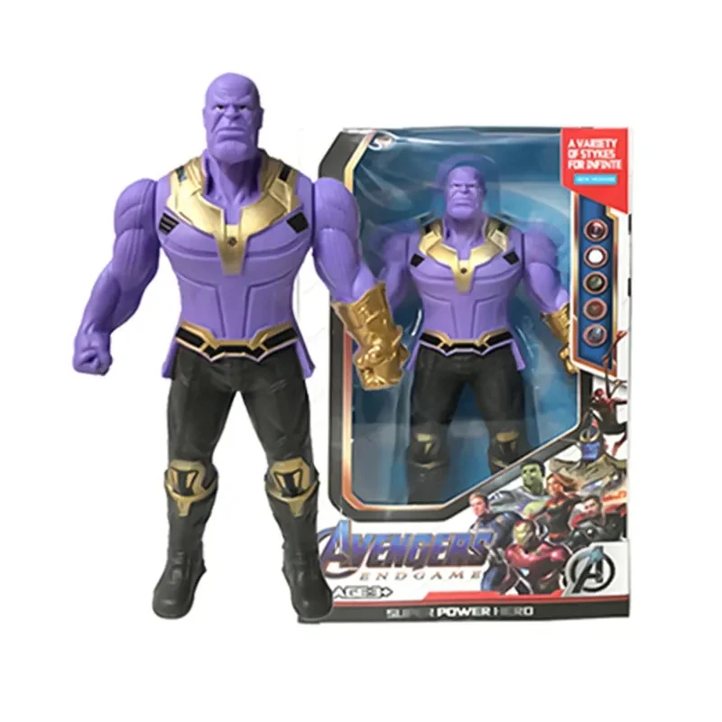 Hot Marvel Animation Toys, Spider Man, Hulk, Iron Man, PVC Activity Splicing, Doll Series Luminous Models, 2024 Large Discount - 4
