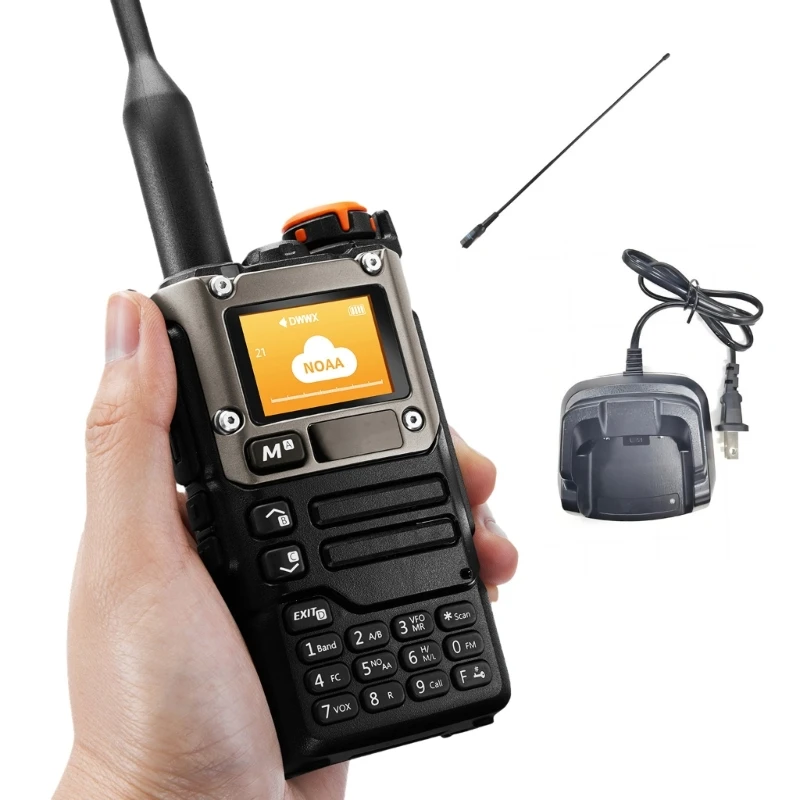 Dropship Double Bands 200 Channels Walkie Talkie Type C Long Ranges Transceiver Two Way Radio