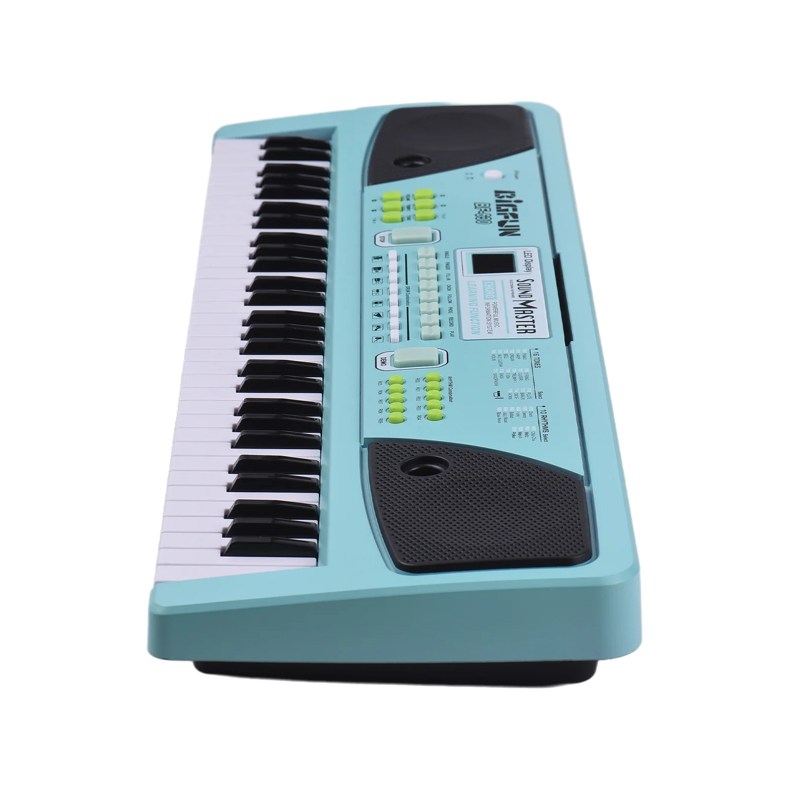 61 Key Keyboards Piano Portable Electronic Keyboard Piano 16 Tones 10 Rhythms 8Percussion 6Demos Dual Speaker Musical Instrument