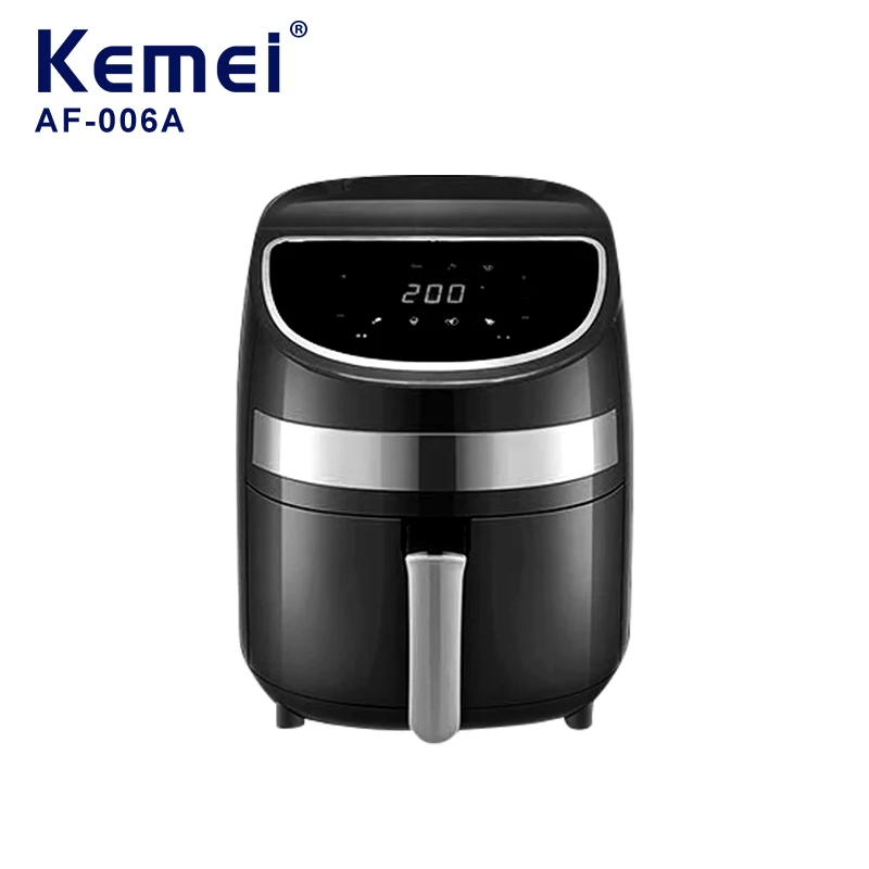 KEMEI New 4.5L Smart Air Fryer AF-006A Stainless Steel Oil Free Fryer Electric Deep Digital Rapid Air Fryer 4 smart key emulator k518 programmer for all makes no token limitation free update online