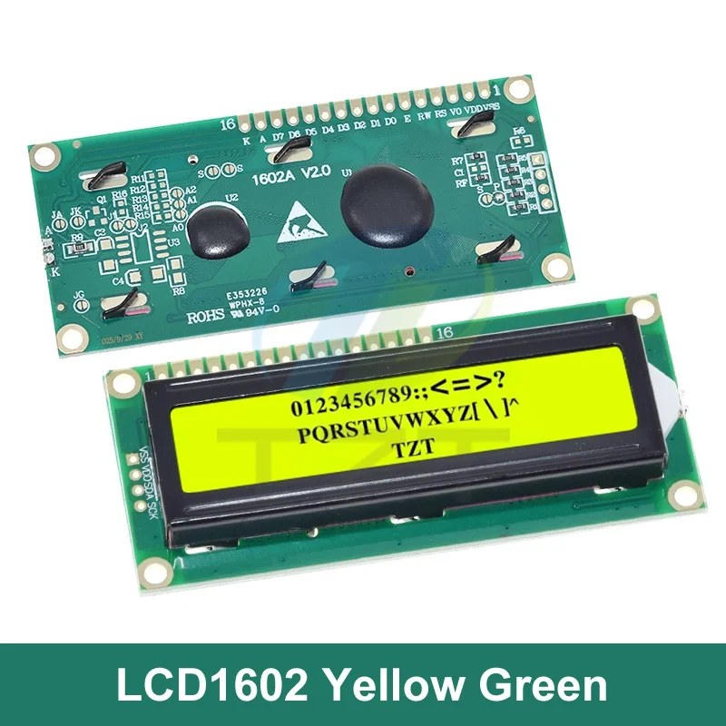 Blue-Green Screen LCD Module with I2C Interface