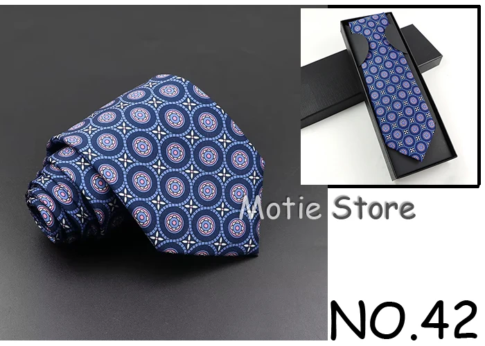 Modische Seidenkrawatte für Herren mit Box, weiche Neuheitskrawatte, blau, grün, orange, Farbe, Krawatte für Männer, gepunktete Blumenfliege, Hochzeit, Geschäftsgeschenk – Detail 25