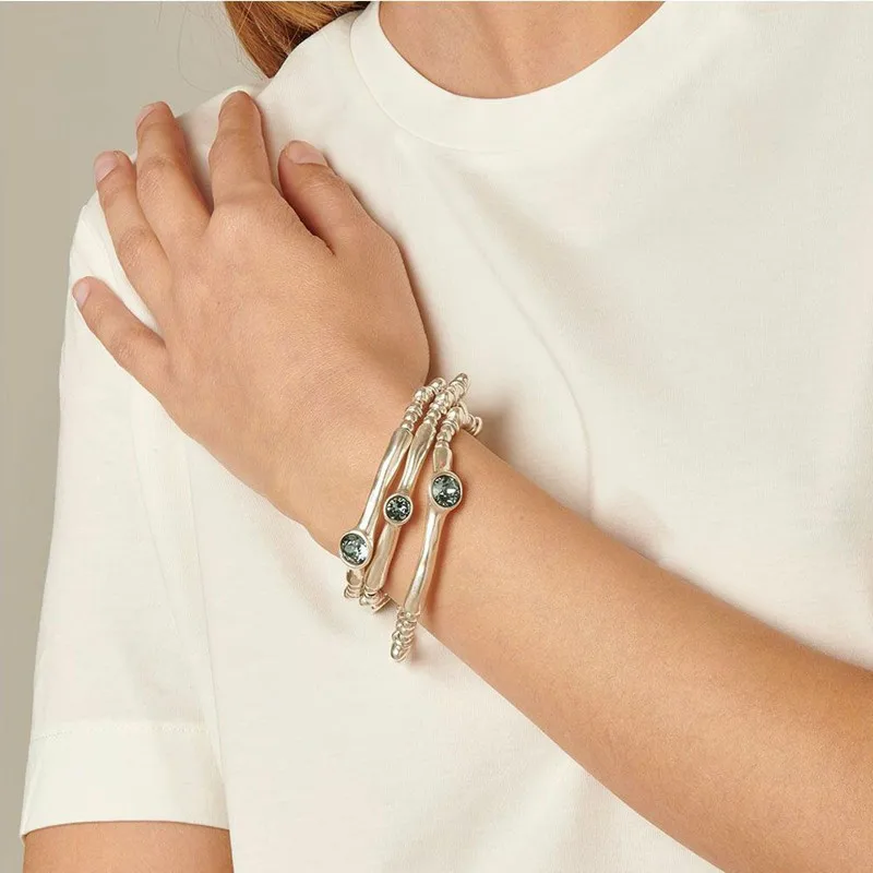 

2021 New Stainless steel alloy Silver Color Cute Have logo No Buckle Fashion Charm Bead Bracelet Free Wholesale Shipping