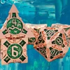 Zinc Alloy DND Dice Polyhedral Metal Dice For Dungeon and Dragon MTG Pathfinder RPG Board Game D&D Role Playing Game Dice Set 2