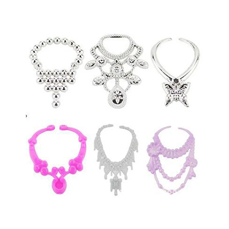 ▶20PCS Universal Earrings Bracelets Crown For 1/6 Doll Accessories Fashion Set Girl's Doll Jewelry DIY Decoration Toy