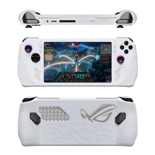  2023 New Silicone Protective Cover for ASUS ROG Ally Case  Handheld Console, Shockproof Soft Protective Skin Sleeve with Stand for Rog  Ally Gaming Console, Anti-Drop Protective Case Accessories : Video Games