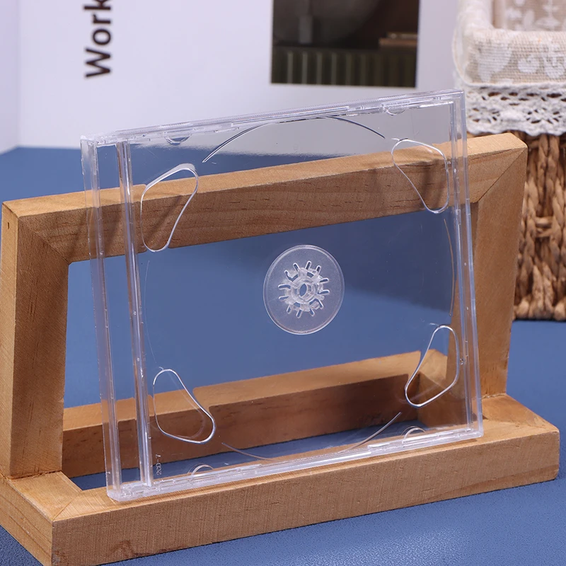 Transparent Plastic Double Disc DVD Case Portable CD Storage Package Case Durable DVD Box Thicken CD Disc Box Storage