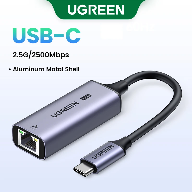 UGREEN USB Ethernet Adapter 2.5G 2500Mbps scheda di rete USB3.0 per Laptop PC NAS Server Windows Mac OS USB-A/C adattatore Internet