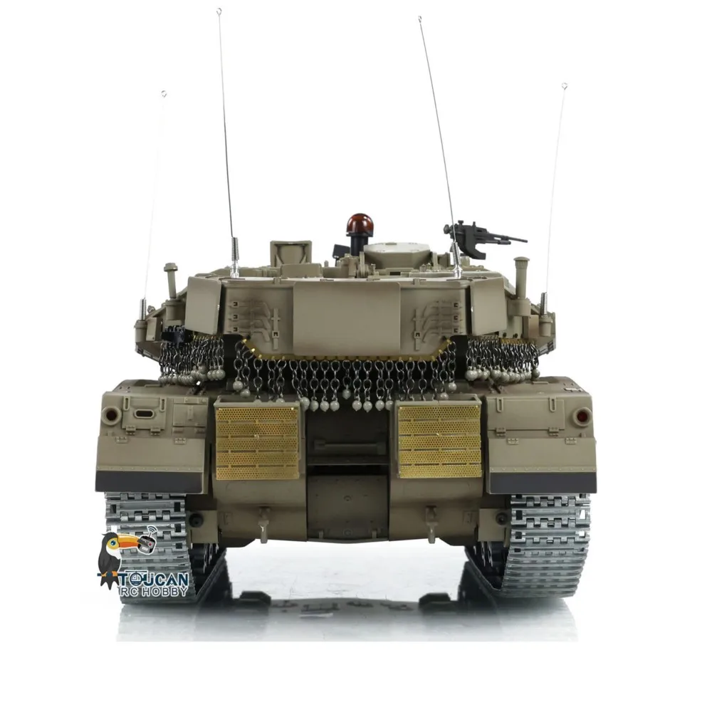 RC 탱크 업그레이드 에디션 1/16 헹롱 IDF 메르카바 MK IV TK7.0 3958 360 °   터렛 회전식 투칸 조종식 장난감