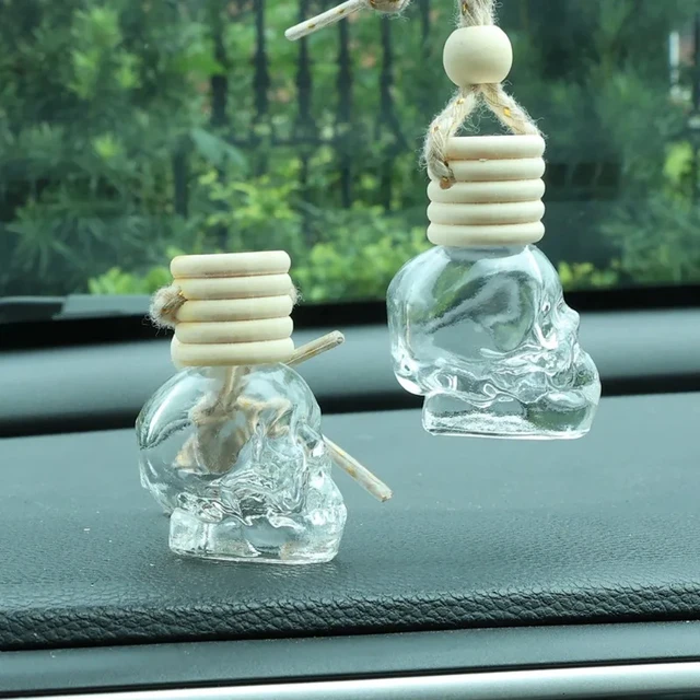 Skull Car Air Freshener Diffuser Perfume Aromatherapy Essential Oil Bottle  Hanging Auto Air Freshener Car Interior Accessories - AliExpress