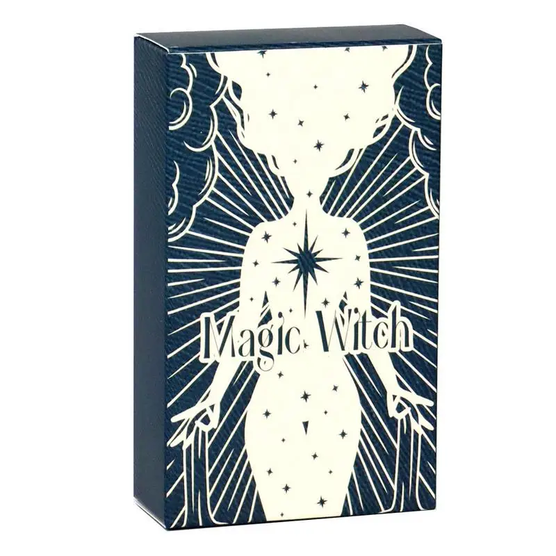 

78pcs Magic Witch Tarot Deck English Oracle Cards Divination Fate Tarot Cards Family Party Entertainment Cards Game Board Game