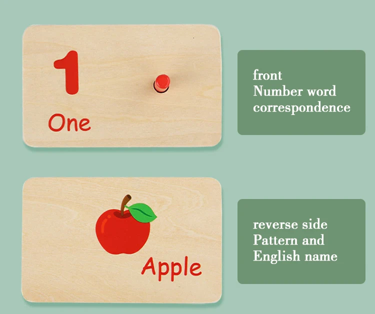 Wooden Counting Stick Math Game Number Matching Educational Toy_voghion.com