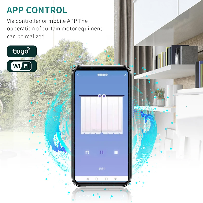 tuya wifi electric smart curtain motor ultima 05