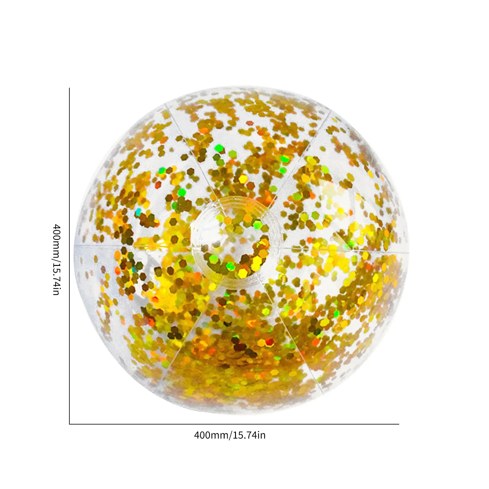 Inflatable Beach Ball PVC Beach Outdoor Children Swimming Toys Glitter Ball Party Favor Game Prop for Kids Adults 2 Inflatable Beach Ball PVC Beach Outdoor Children Swimming Toys Glitter Ball Party Favor Game Prop for Kids Adults 2
