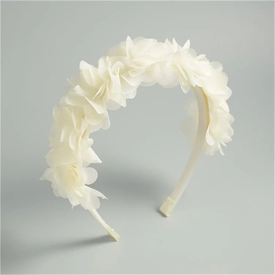 Fasce Elastiche Per Bimbe Accessori Per Capelli Con Fascia Elastica Floreale Per Neonati, Copricapo Florea Fasce Per Feste Neonati