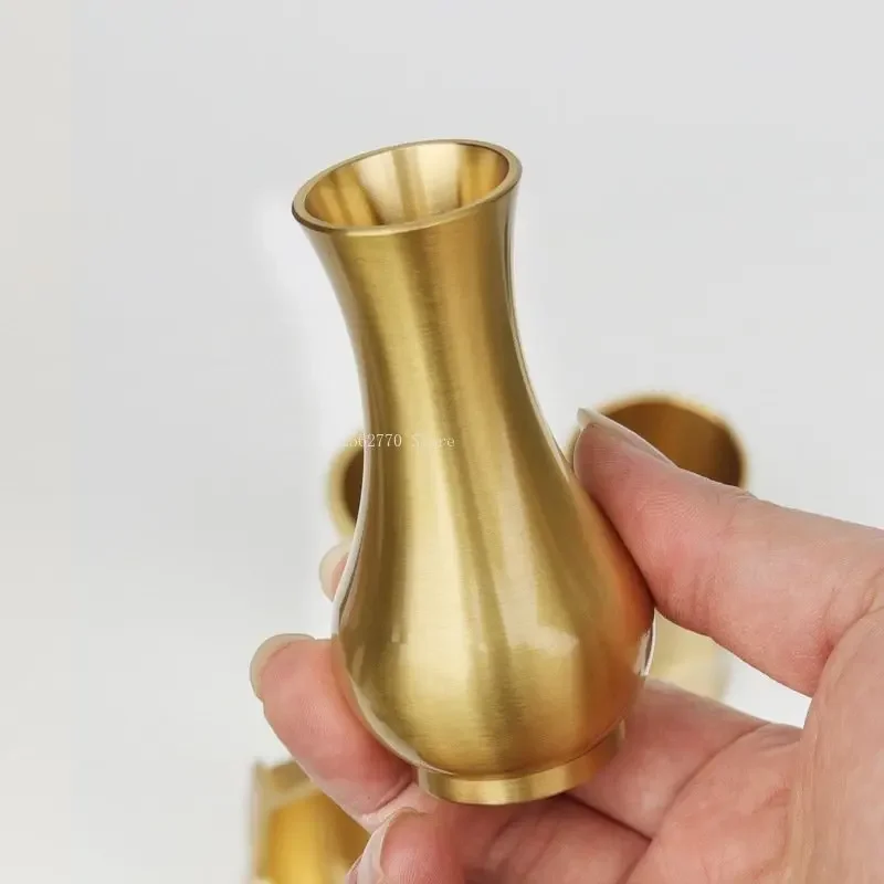 Brass Incense Bottle Incense Seal Tools Storage Bottle DIY Simple Indoor Seal Tool Storage Tea Ceremony Decorative Ornaments Incense Holder