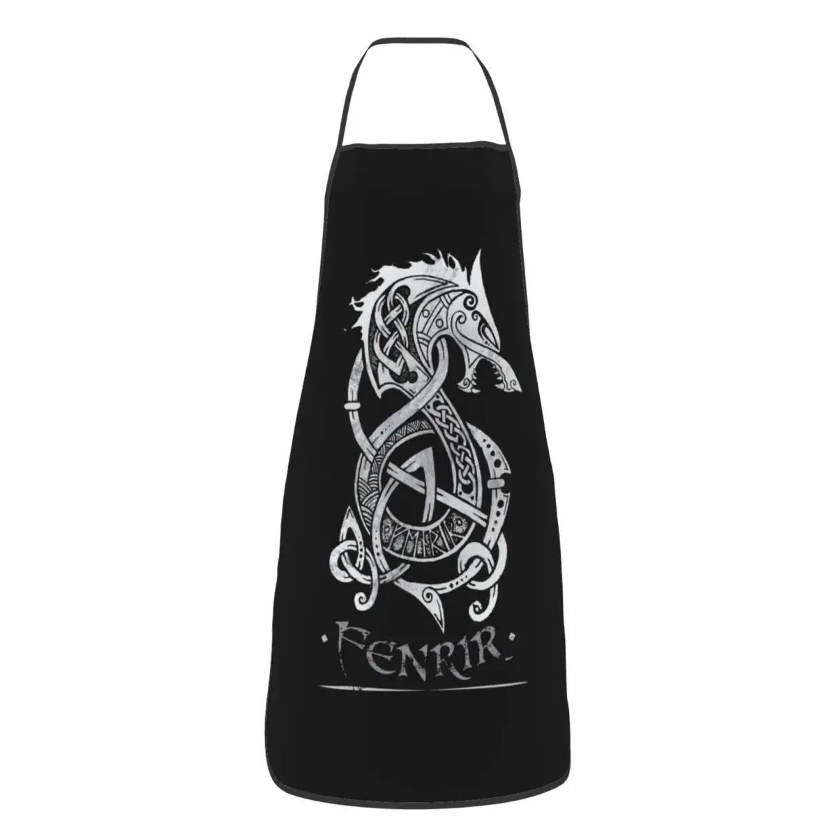 Viking Fenrir Grembiuli Per Uomo Donna The Monster Wolf Of Norse Mitologia Unisex Kitchen Chef Bavaglino Tablier Cuisine Cooking Baking