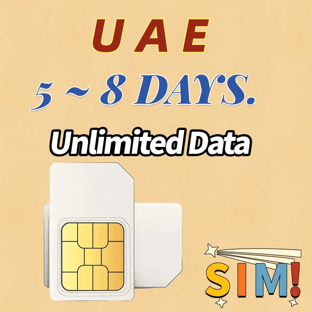 

Data SIM Card For 5 8 Days 3G Unlimited Low Speed Mobile Phone Data Card 3-In-1 SIM Card Unlimited Data UAE