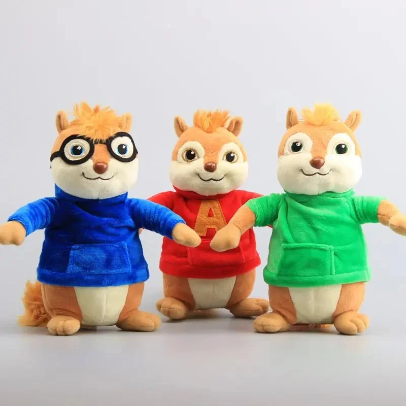 Neue 22cm 3 stücke Alvin und die Chipmunks Halloween Plüschtiere Kawaii flauschige Chipmunks Kuscheltiere Geburtstag Weihnachts geschenk