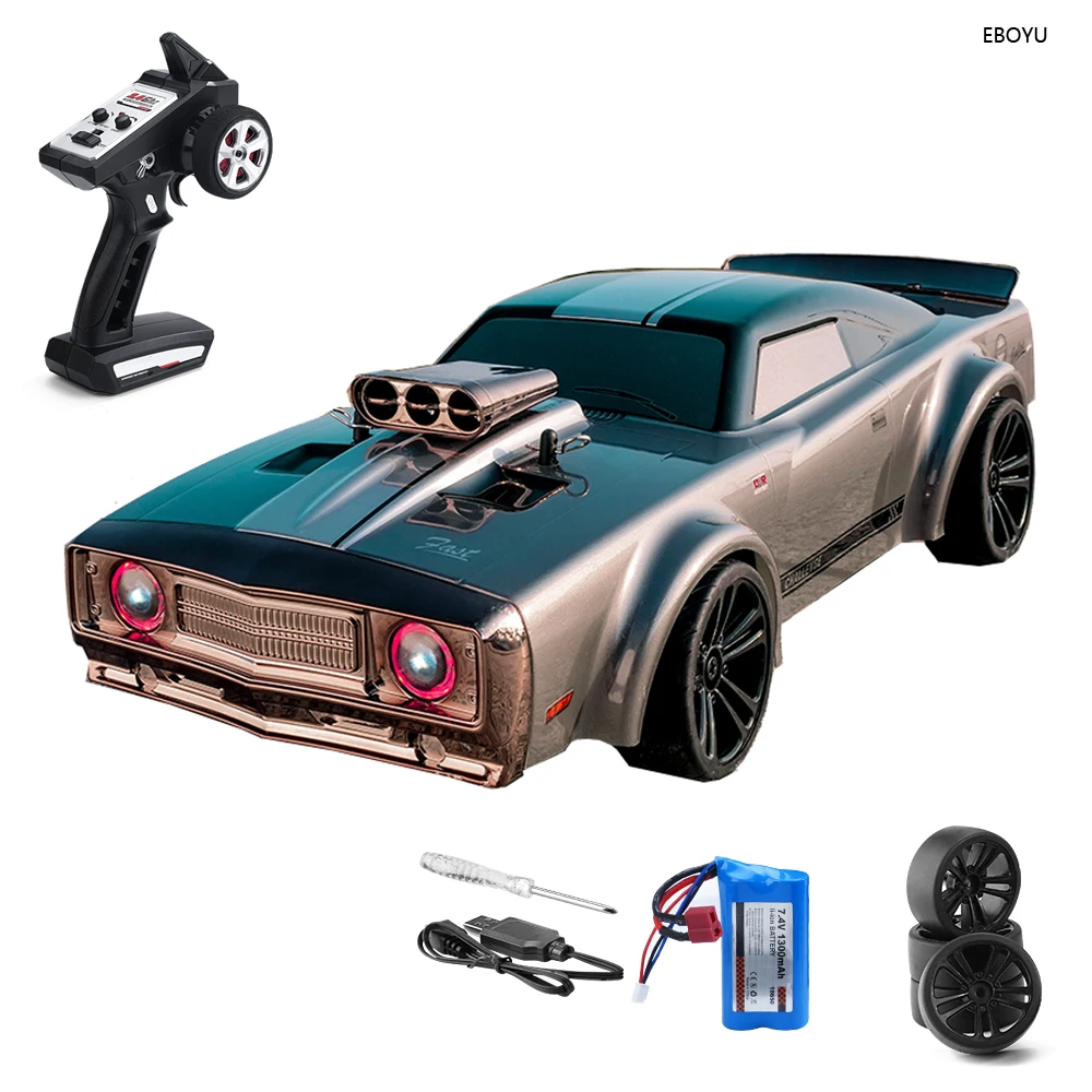 

EBOYU 16303 гоночный автомобиль 2,4G 4WD 35 км/ч 1:16 высокоскоростной Ретро гоночный автомобиль для дрифта автомобили для мышц IPX4 водонепроницаемый автомобиль Рождественский подарок игрушки RTR