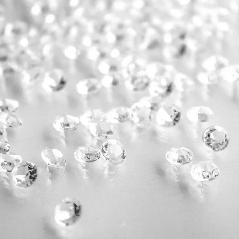 1000pcs Mixed Transparent Acrylic Gems Ice Grains Artificial Ice Cubes Vase Fillers Wedding Party Decorations 3-
