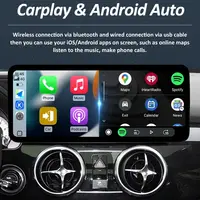 Autoradio multimédia GPS Android 16 pour Mercedes Benz Classe A CLA GLA W176 2012 - 2018, écran tactile QLED, 4G BT 3