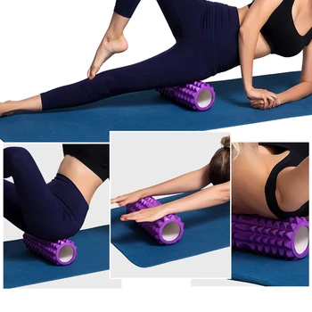 30cm Foam Column Muscle Relaxation Training Pilates Yoga Fitness Massage Foam Roller Grid Trigger Point Therapy Home Exercise 4