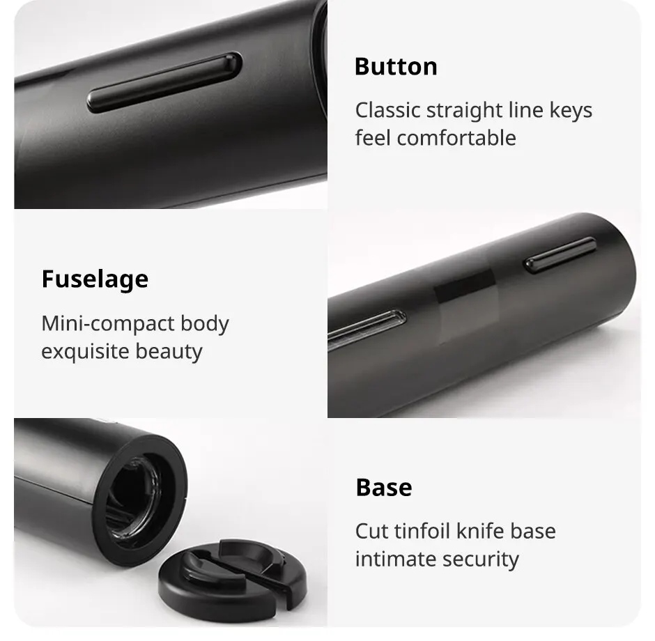 Description Picture 6 of itemElectric Bottle Opener for Red Wine Foil Cutter Automatic Red Wine Openers Kitchen Accessories Gadgets Bottle Opener