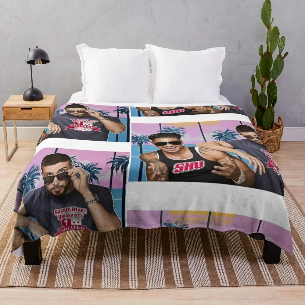 

Vinny, Pauly D & SHU 2 плед одеяло идея для подарка на День святого Валентина индивидуальные пляжные одеяла