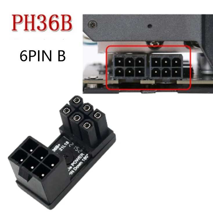 optical cord GPU PCIe 8 Pin U Turn 180 Degree Angle Connector Power Adapter Board for Desktops Graphics Card hdmi cables Cables & Adapters