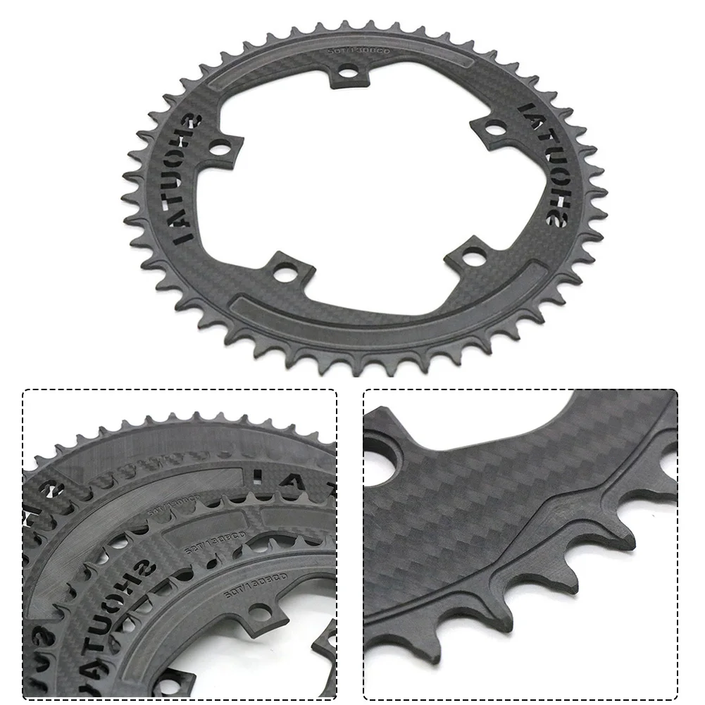 Plato-de-fibra-de-carbono-para-bicicleta-Brompton-50-52-54-56T-bcd130