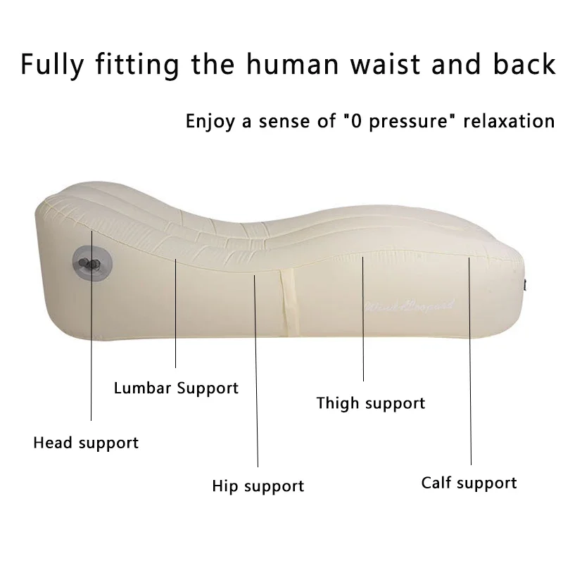 Portable Automatic Inflatable Bed Folding Outdoor Air Sofa Sun Lounger Camping Leisure Chair