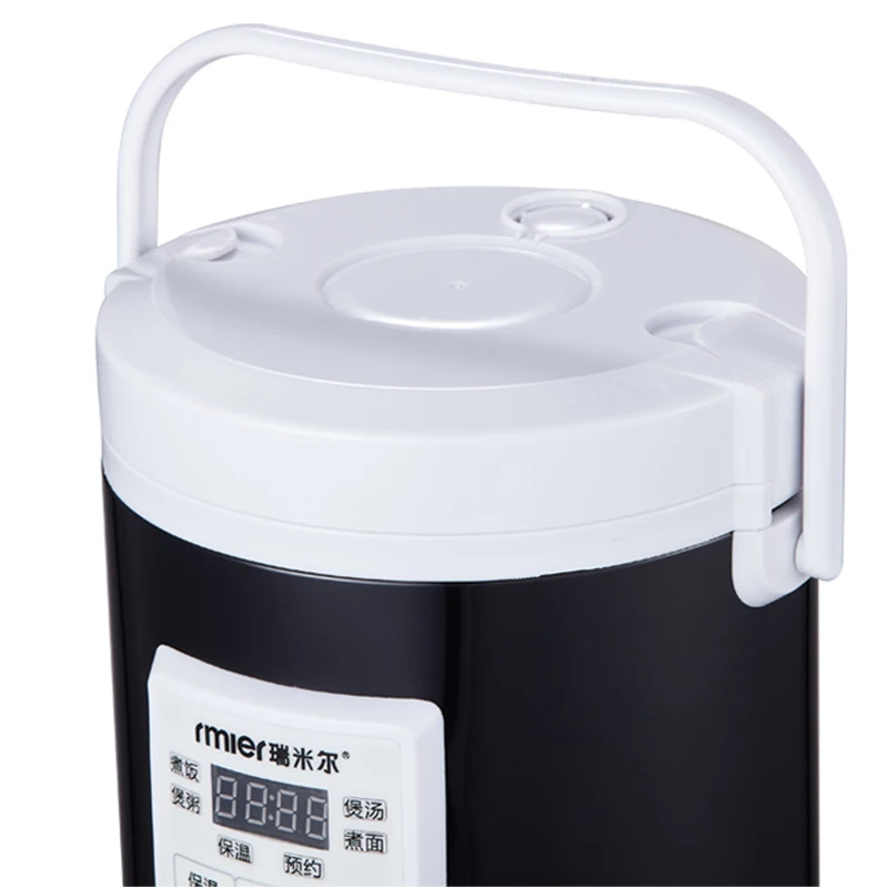 New in Mini Electric Rice Cooker Intelligent Automatic Household Kitchen Cooker 1-2 People Small Food Warmer Steamer 1.6L