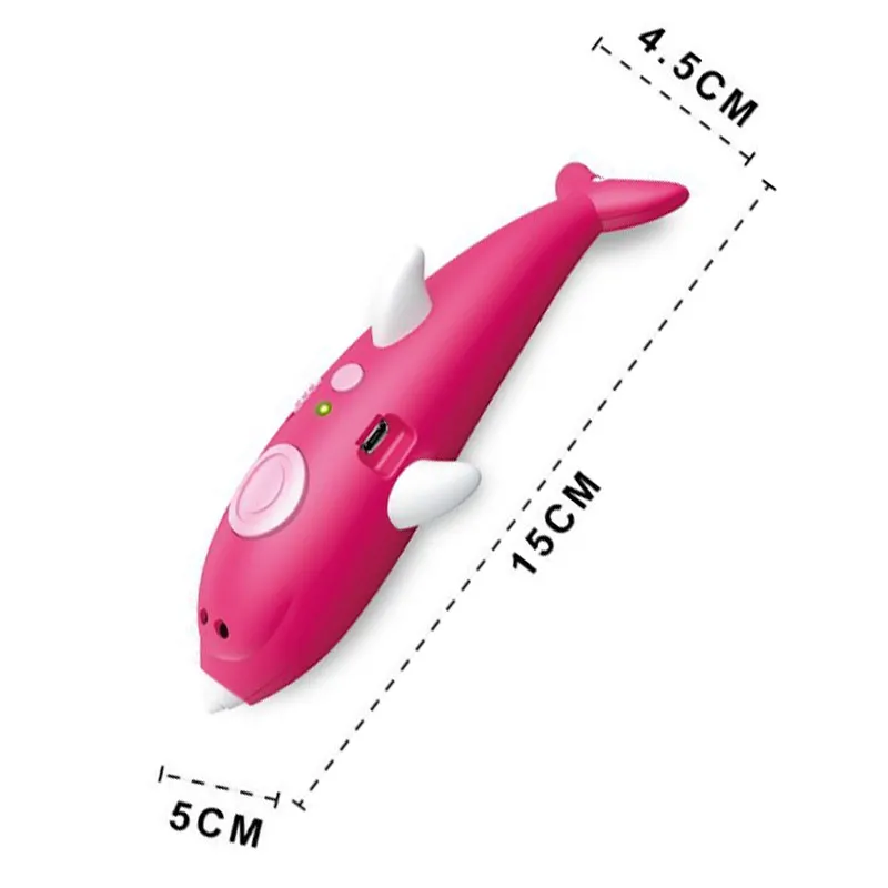 Luxmoc 3D Printing Pen Creative 3D Stereoscopic Toys Models Drawing Pen DIY Graffiti Low Temperature For Kids Gift