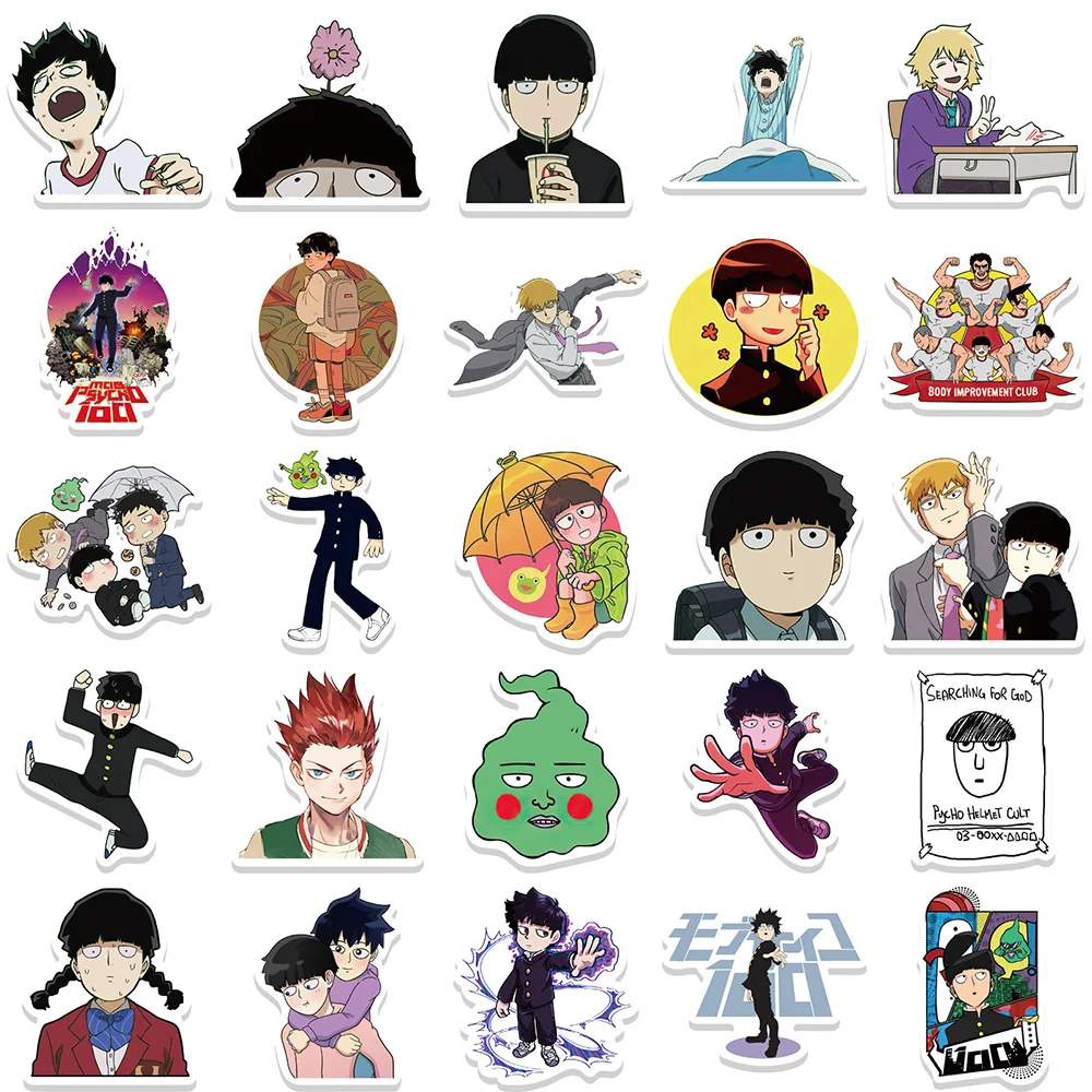 Japan Cartoon Anime Stickers Pack - Waterproof Decals for Luggage, Stationery, and Phones