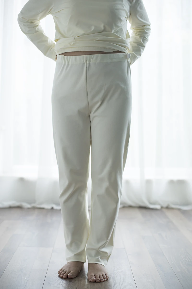 Uthando 출산 바지 루즈핏 코튼 홈웨어 하의 바지 간호용 가을 레깅스 편안한 출산 바지