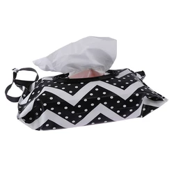 EVA Refillable Wet Wipe Pouch with Snap-Strap and Flip Cover - Convenient Outdoor Baby Accessory (A)