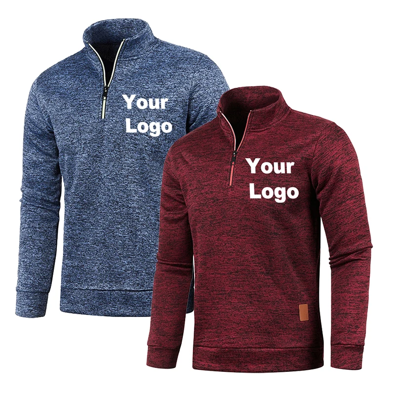 Long sleeve sweater Men's Sweater Coat Half Zipper Turtleneck Warm Pullover Knitted Sweaters