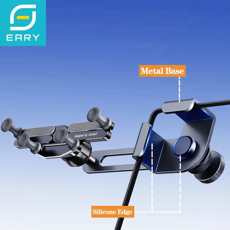 Eary Alloy Car Screen Phone Holder Stand 360°Rotate Adjustable Stand Fit for Tesla Model 3 Highland Y Car Accessories Universal