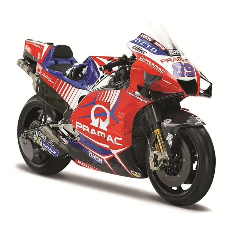 Mais Yamaha Factory Racing Team Motocicleta Modelo, Morrer Moto GP Corrida,  Fundição Liga, Coleção Presente Brinquedo, 1:18, Novo, 2022, #21, #20