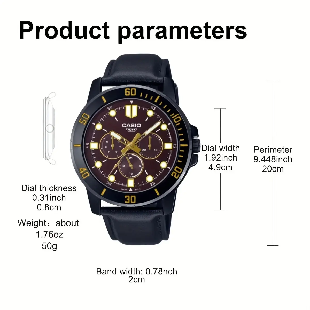 Casio MTP-VD01G AMW-870D MTP-VD300B Watch Men's Watch High-End Business Watch Calendar Week Quartz Watch Japanese Korean Watch images - 6