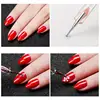 5pcs Professional Nail Dotting Pen 2 Ways Drill Point Pen DIY Swirl Marbleizing Steel Dotting Drawing Pen Set for Nail Art Tool 5
