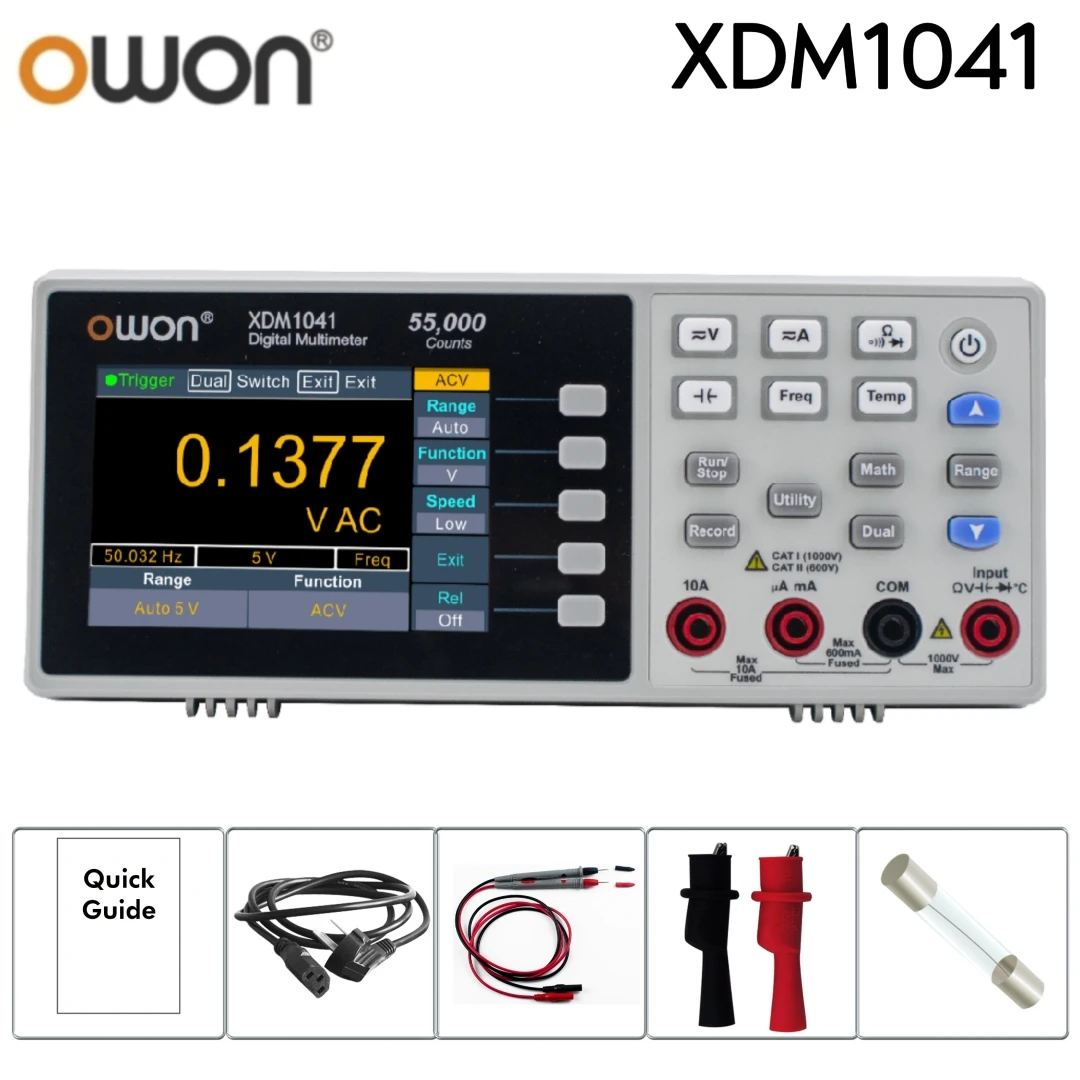 Digital Multimeter OWON XDM1041 XDM1241 Digital Multimeter USB Multimeter Tester Portable Benchtop True RMS DC/AC Current Voltage