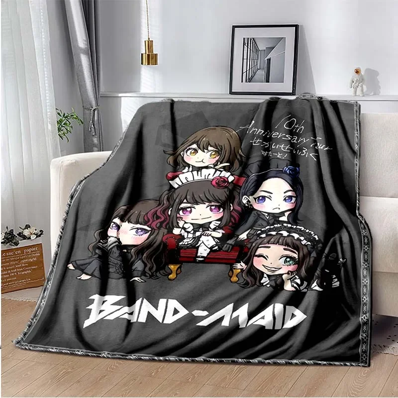 

Band Maid Blanket Decke, Lightweight Warm Insulation Sofa Bed Office Car Knee Pads Blankets,Couverture,Deken,Frazada