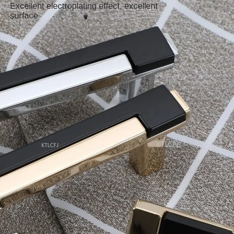 

2 Colors Modern European Style Furniture Handle Wardrobe Cabinet Closet Door Knob Dressing Table and Drawer Pulls Hardware