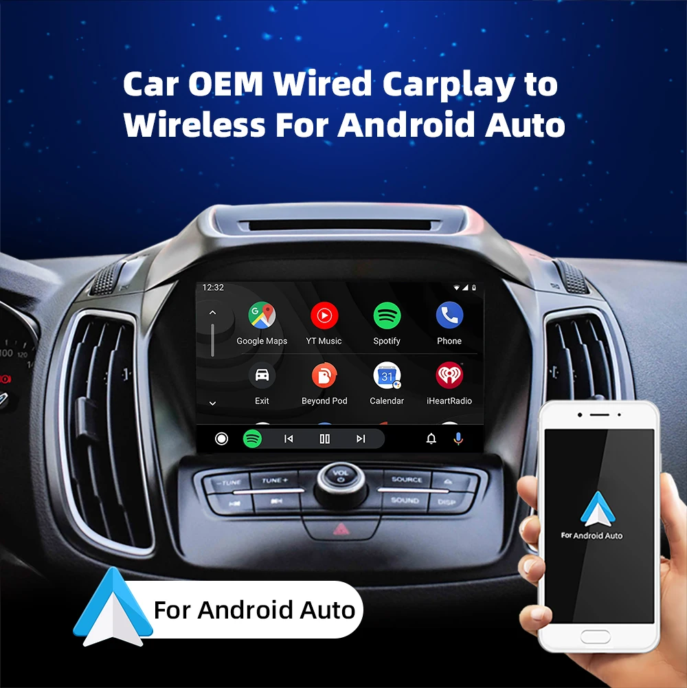 CarAiBOX CarPlay Ai Box Qualcomm 6115 8-Core CPU Android 11 13