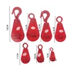 1PC Suspension Hook Suspension Ring Rolling Pulley 0.05T/0.1T/0.2T/0.3T/0.4T Fixed Pulley Wheel Round Ring Dynamic Pulley Set 6